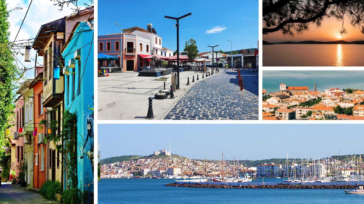 Ontdek Ayvalik - Een prachtig uitzicht op Ayvalik, Balikesir, met zijn betoverende Egeïsche kustlijn en historische charme.