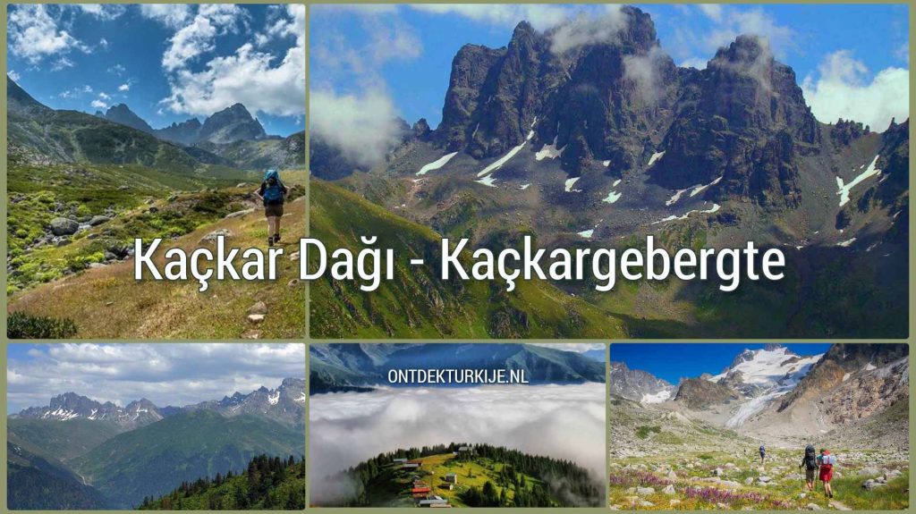  Natuur Turkije: panoramisch uitzicht op de besneeuwde toppen van het Kaçkargebergte