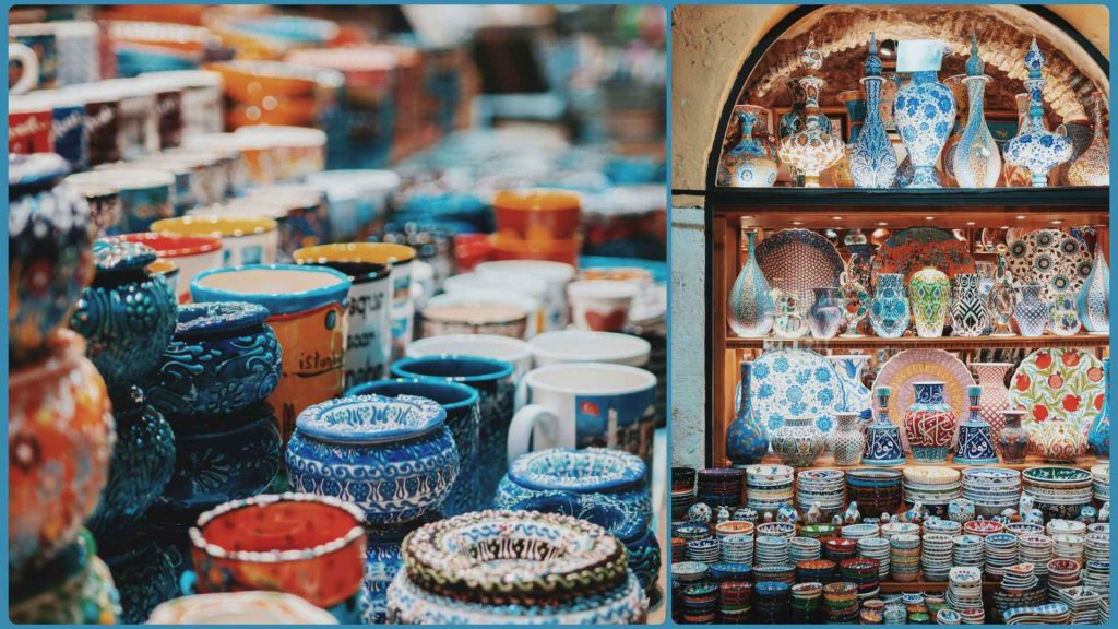  Handgemaakt Turks keramiek met kleurrijke, traditionele patronen en motieven, een uniek kenmerk van Turkije